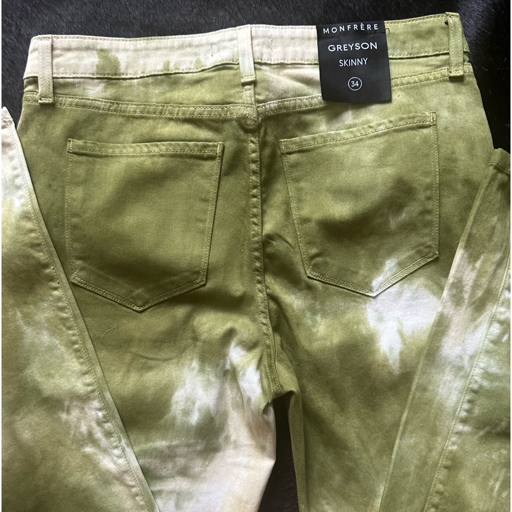 Monfrere Greyson Denim Green Tie-Dye Denim 34